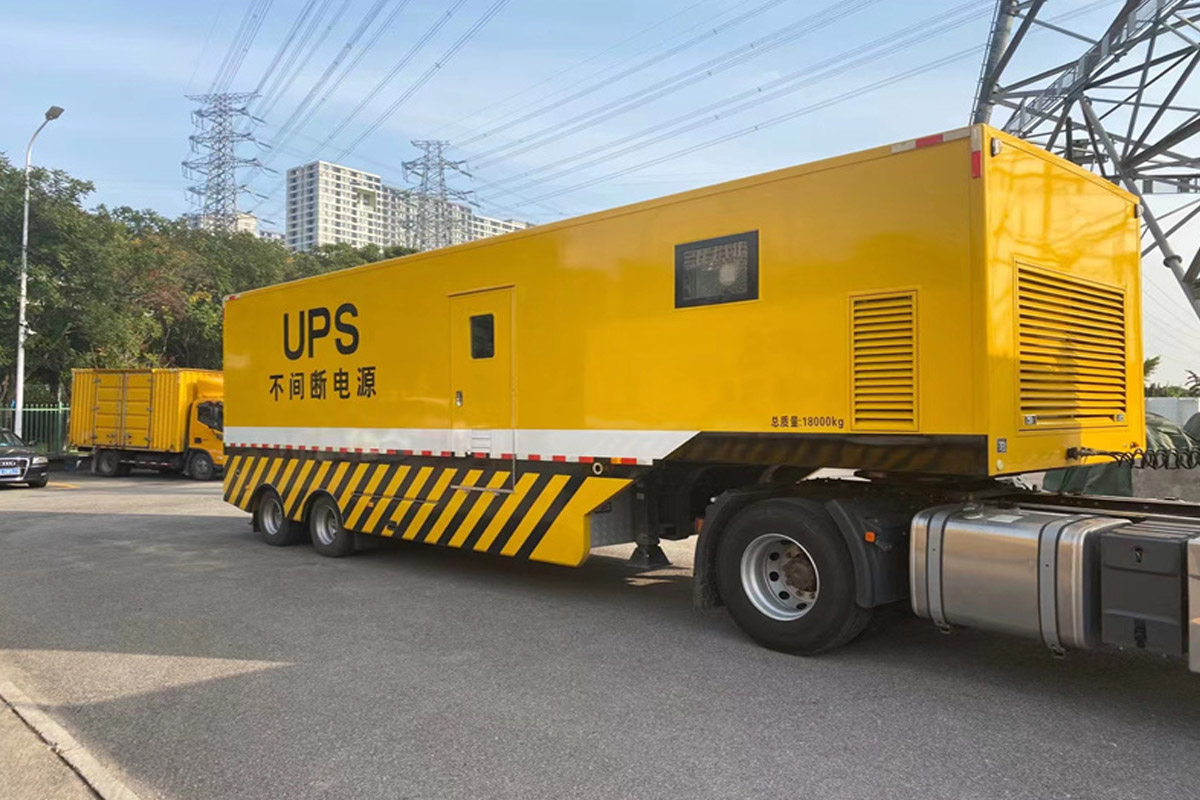 乐东发电机租赁施工现场