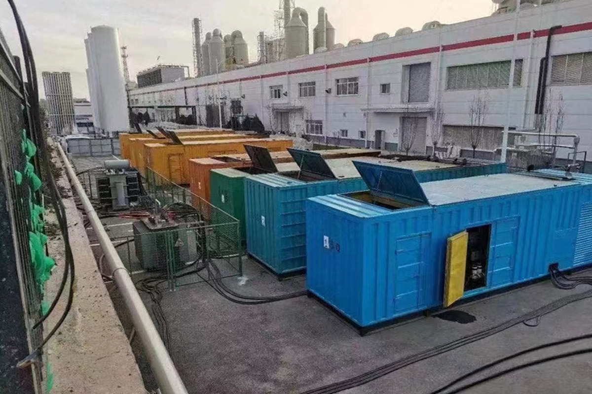 乐东发电机租赁施工现场