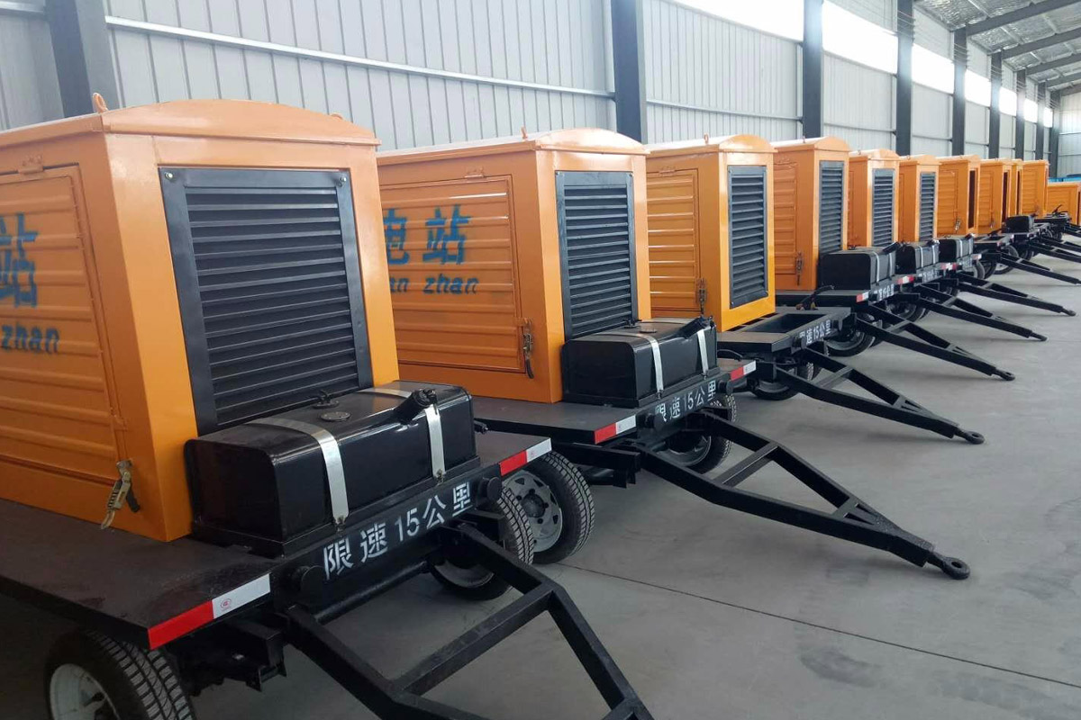 乐东发电机租赁施工现场